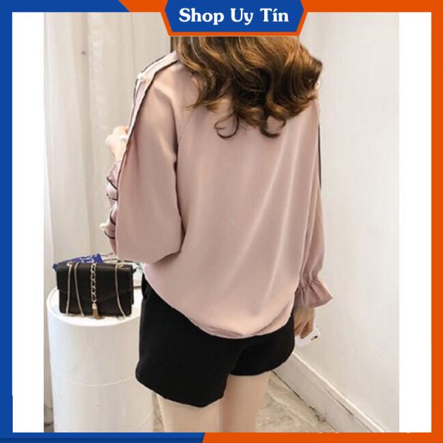 [Hàng Cao Cấp] -  ÁO KIỂU TAY VIỀN XINH ĐẸP | BigBuy360 - bigbuy360.vn