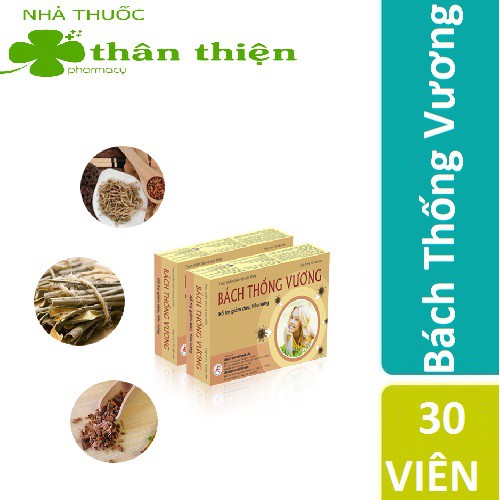 Bách Thống Vương – Hỗ trợ giảm đau đầu , đau xương khớp (Hộp 30 viên)