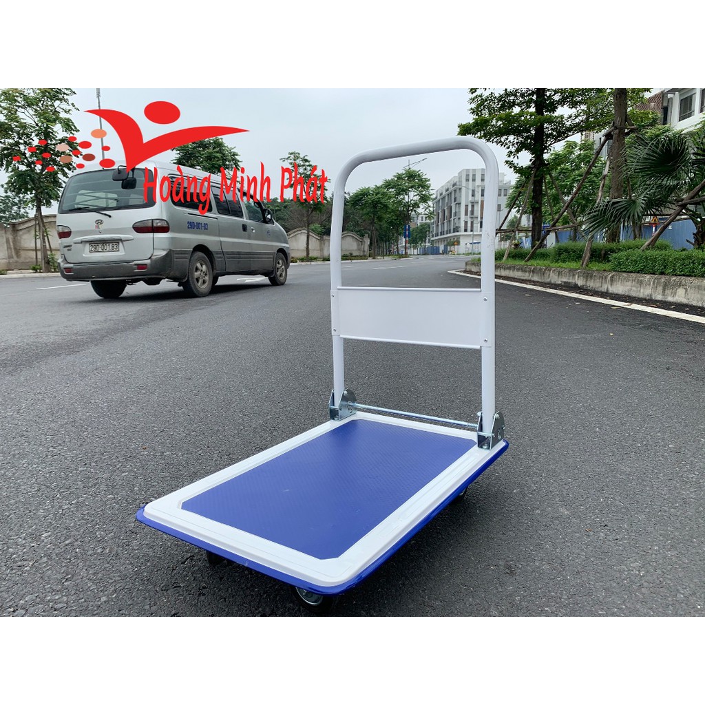 [ RẺ VÔ ĐỊCH ] Xe đẩy hàng❤️❤️❤️ sàn thép Ninda ND-150S❤️❤️❤️ tải trọng 150kg,❤️❤️❤️ tay đẩy gấp gọn