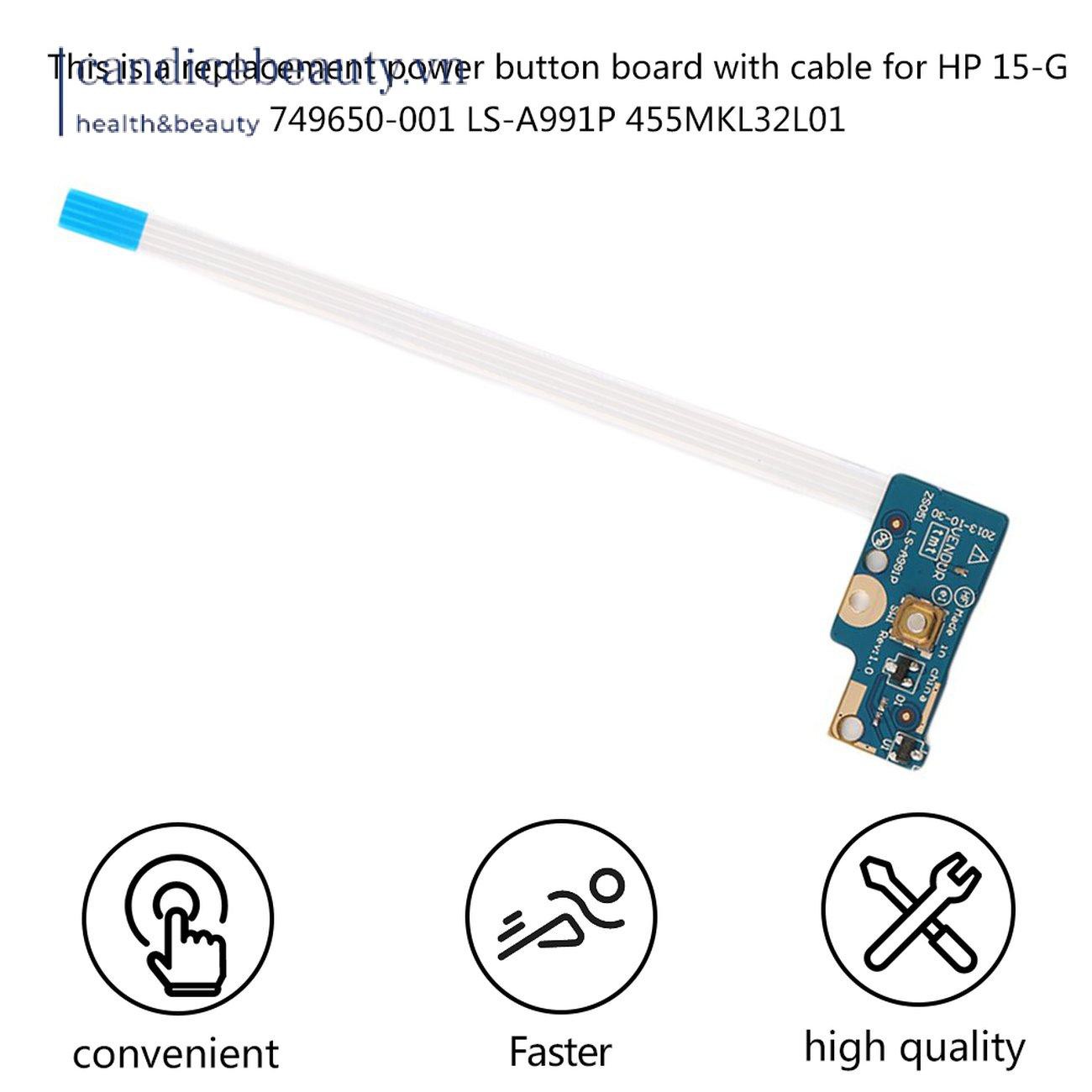 Bo Mạch Nút Nguồn Cho Hp 15-g 749650-001 Ls-A991P 455mkl32l01 | BigBuy360 - bigbuy360.vn