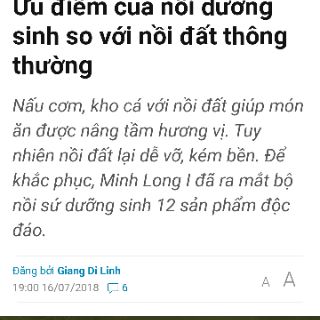 NỒI SỨ DƯỠNG SINH MINH LONG