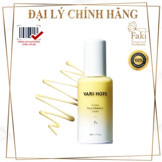 Serum dưỡng trắng, mờ thâm trong 8 ngày Vari Hope Pure vitamin c Serum