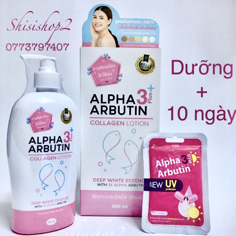 Combo dưỡng thể+ kích trắng hoàn hảo Alpha Arbutin