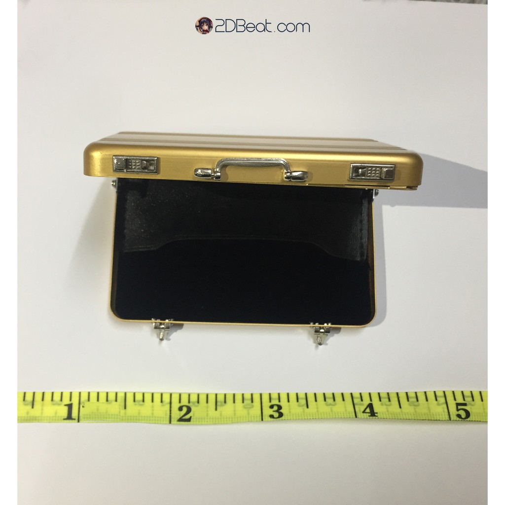 Phụ kiện mô hình búp bê figure 1/6 - Vali nhôm có khóa và ngăn da cao cấp