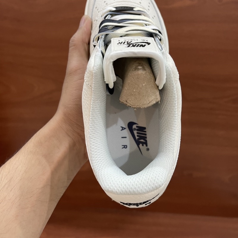Giày sneaker Af1 custom  'BROOKLYN' CREAM - Fullbox [Bản chuẩn đẹp]