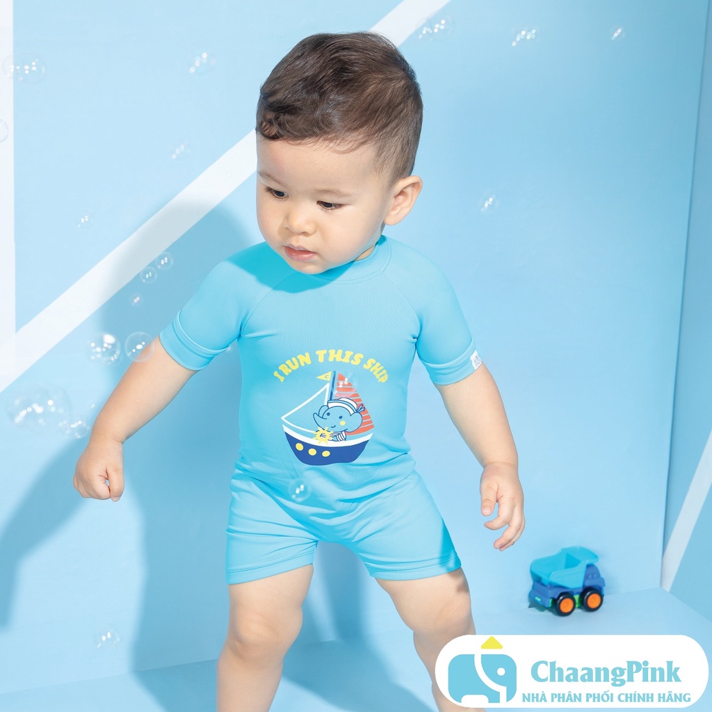 Bộ bơi liền chaang xanh SS2022D04