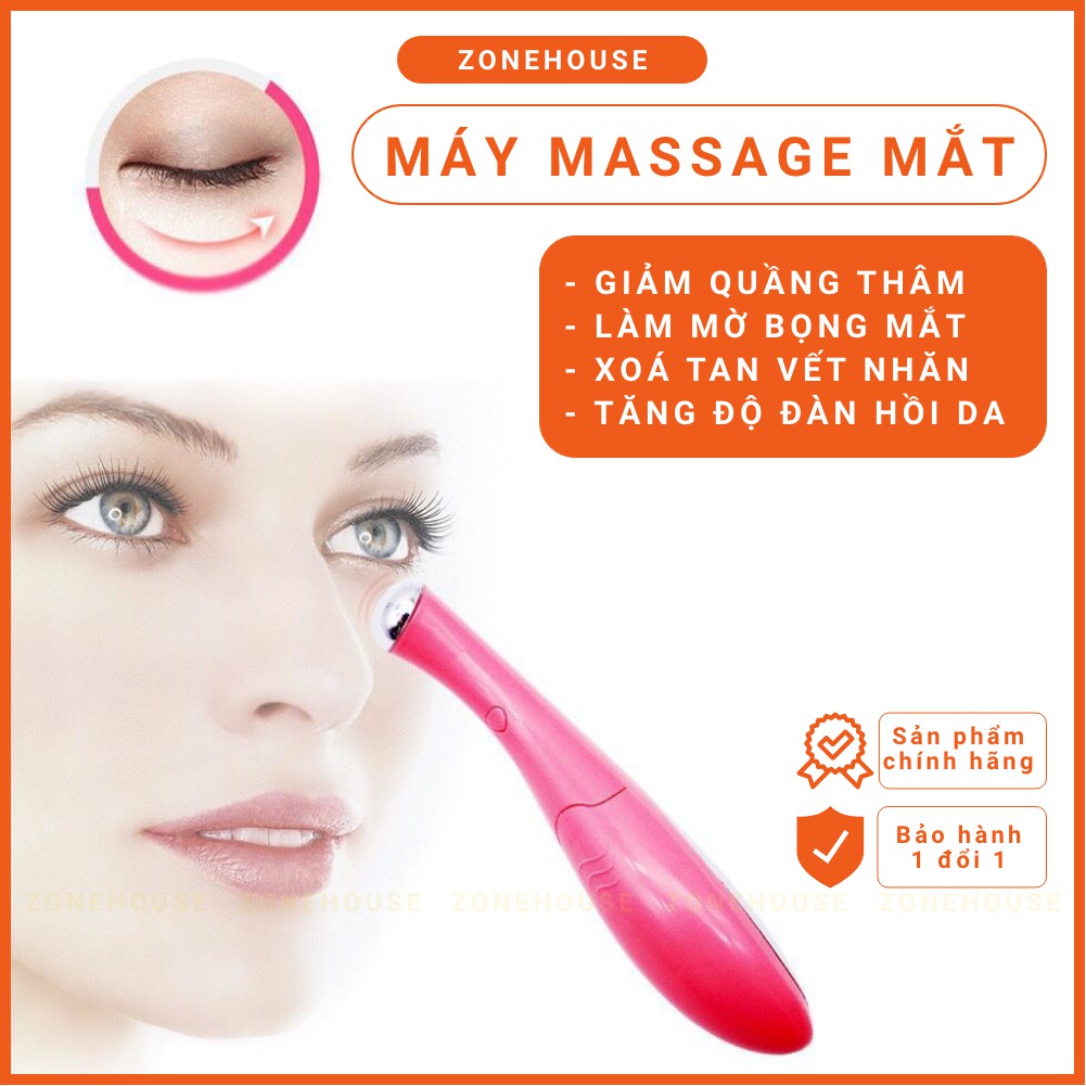 Máy massage mặt di tinh chất cầm tay ION 12 chế độ, 2 nguồn ánh sáng, chăm sóc da mặt xung điện ion, sóng âm [ZONESHOP]