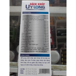 BÁCH KHỚP UY LONG