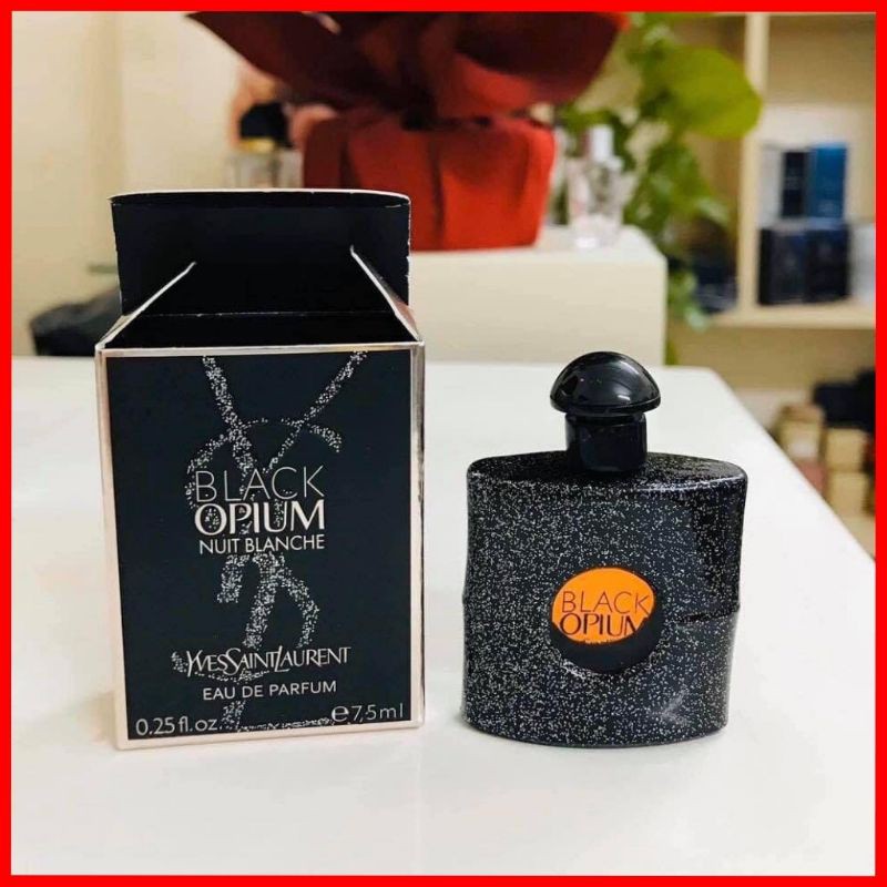 Nước hoa nữ mini YSL Black Opium eau 7.5 ml [hàng chính hãng]