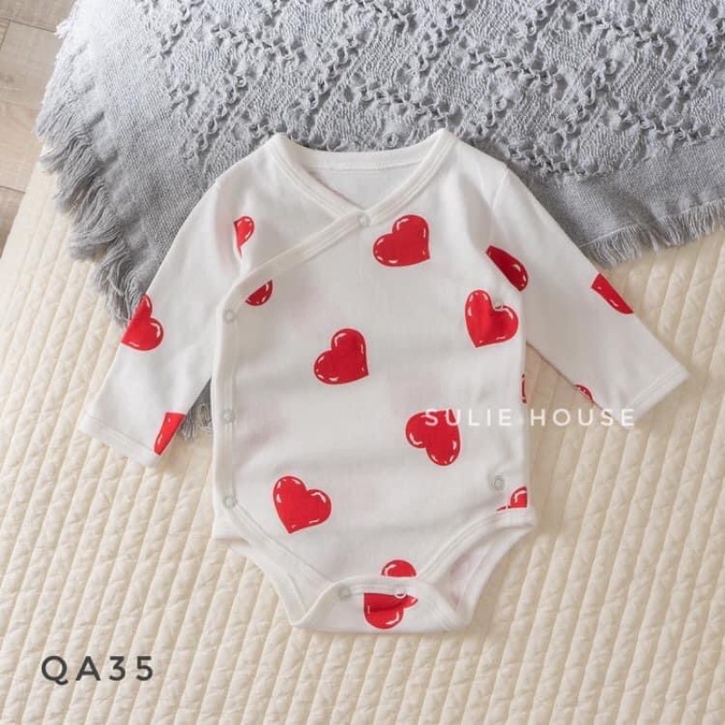 Body chip dài tay khuy chéo cho bé - QA35