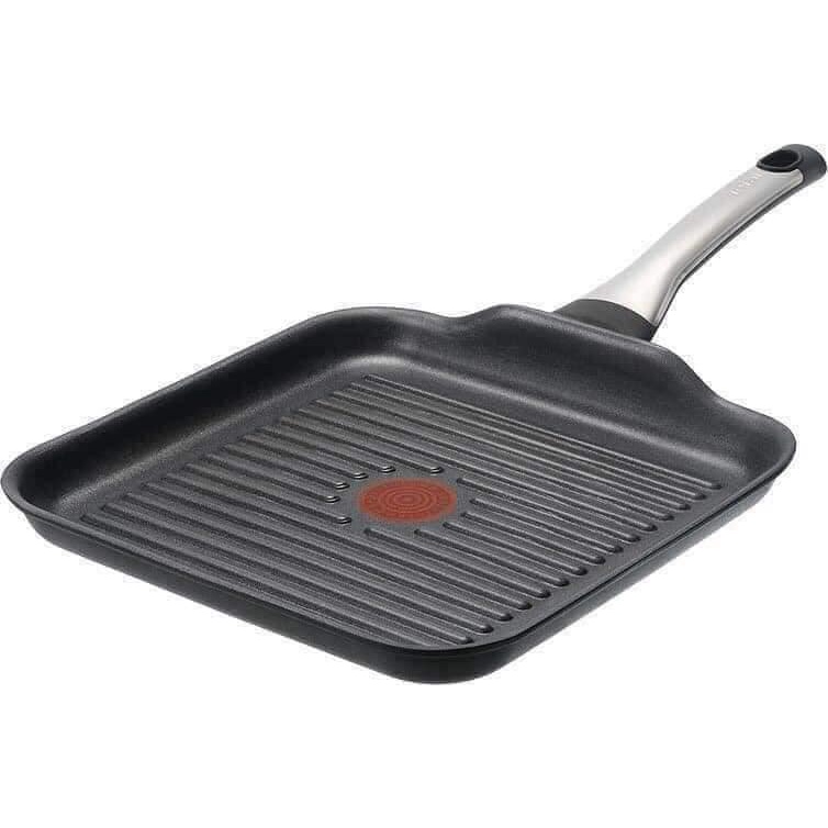 Chảo Vuông Có Rãnh 26x26cm (chảo nướng) Tefal Talent Pro (Made in France)