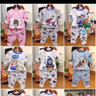 Combo 3 bộ cotton xuất Hàn chất cực đẹp cho bé