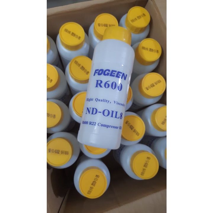 Dầu lạnh sử dụng cho BLOC gas R600 (chai 500 ml)