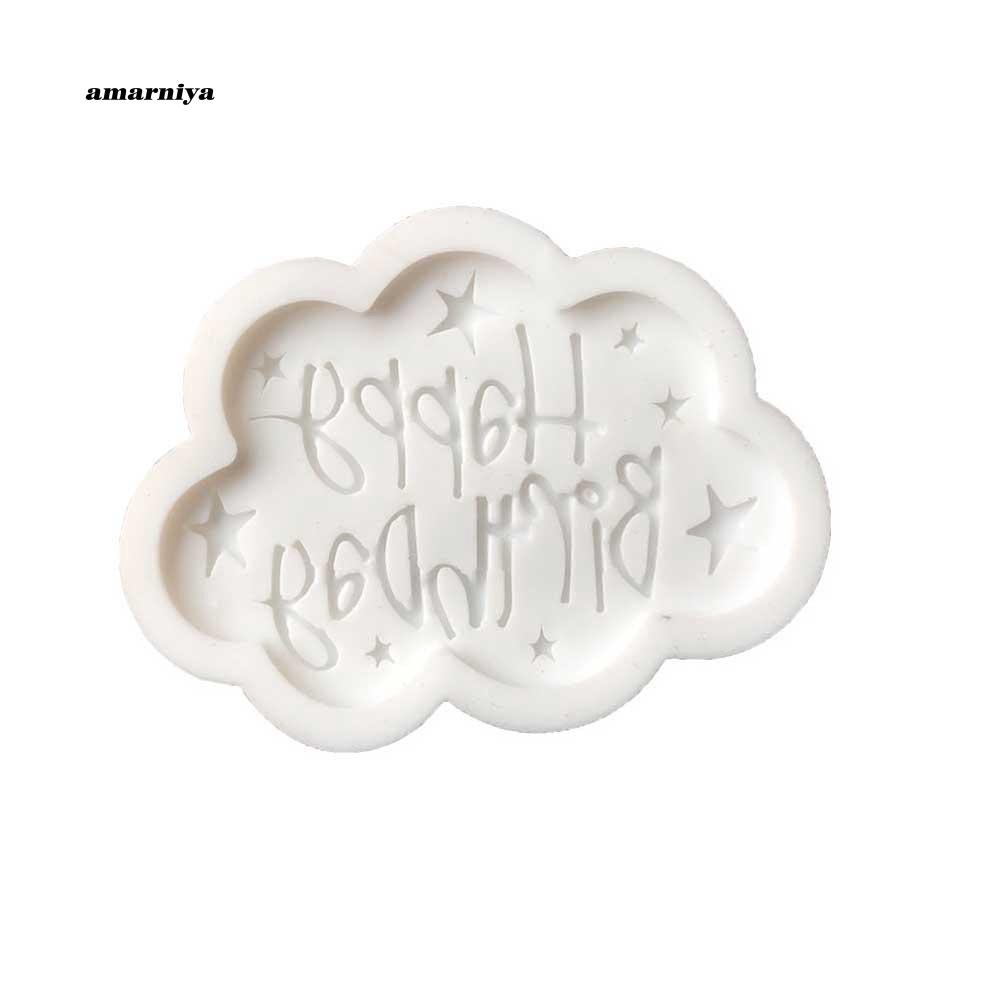 Khuôn silicon làm bánh đa năng tiện dụng hình chữ Happy Birthday