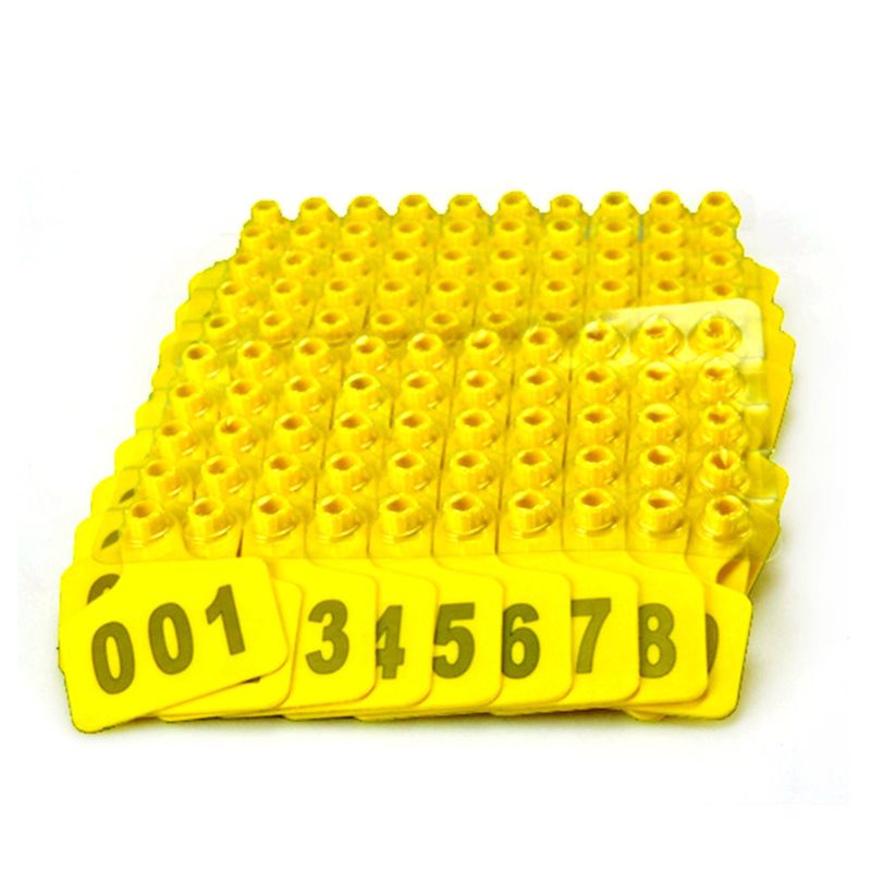 Set 100 Thẻ id / Tai Nghe Kèm Số Cho Ngựa / Heo / Cừu