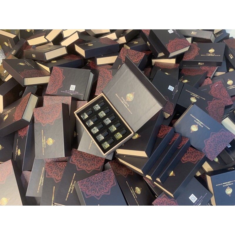 Set 10 chai tinh dầu DUBAI ROYAL new 2022 Sét lăn tinh dầu dubai 10 mùi cho Nam và Nữ