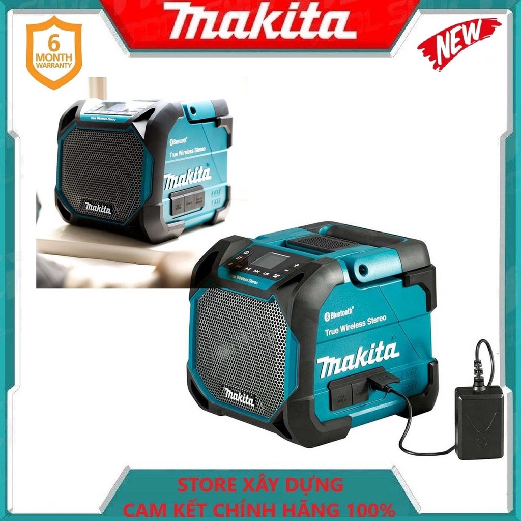 LOA BLUETOOTH CÔNG TRÌNH 18V / 12VMAX (BLUETOOTH 5.0) MAKITA DMR203- HÀNG CHÍNH HÃNG