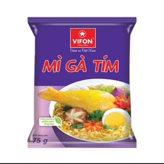 (DATE T6/2024) Thùng 30 gói mì Gà tím Vifon ( 30 gói x 75g)
