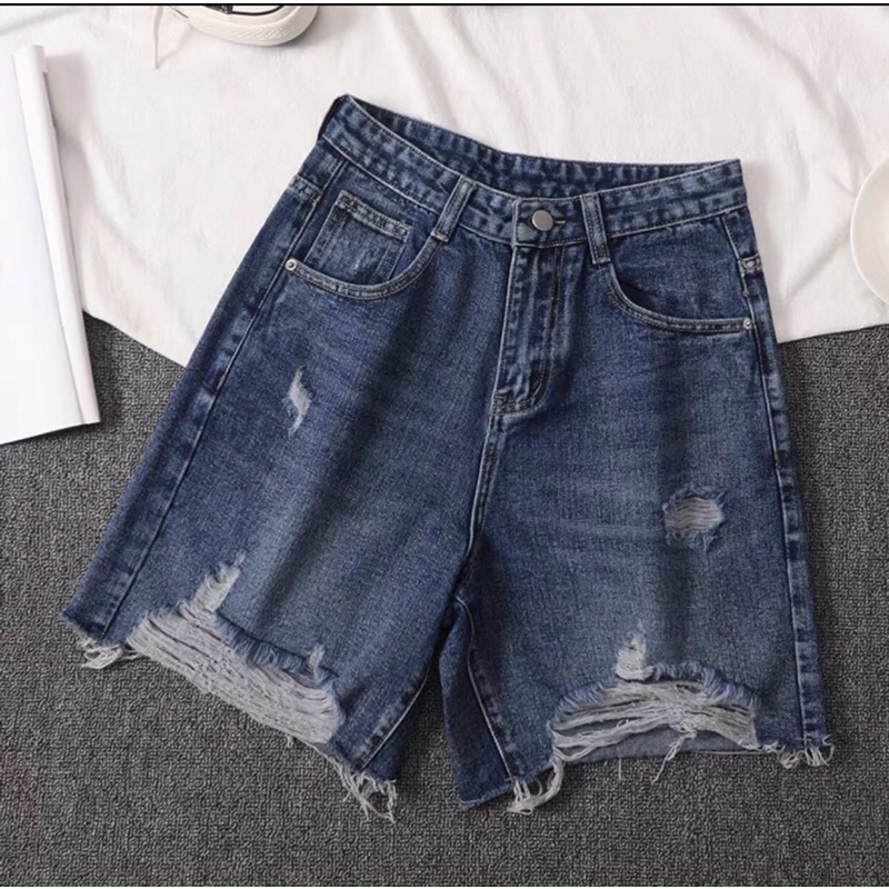 Quần Short Ngố Jean Nữ Size Đại Đến 80kg Quần Short Bigsize Hàng VNXK MS45