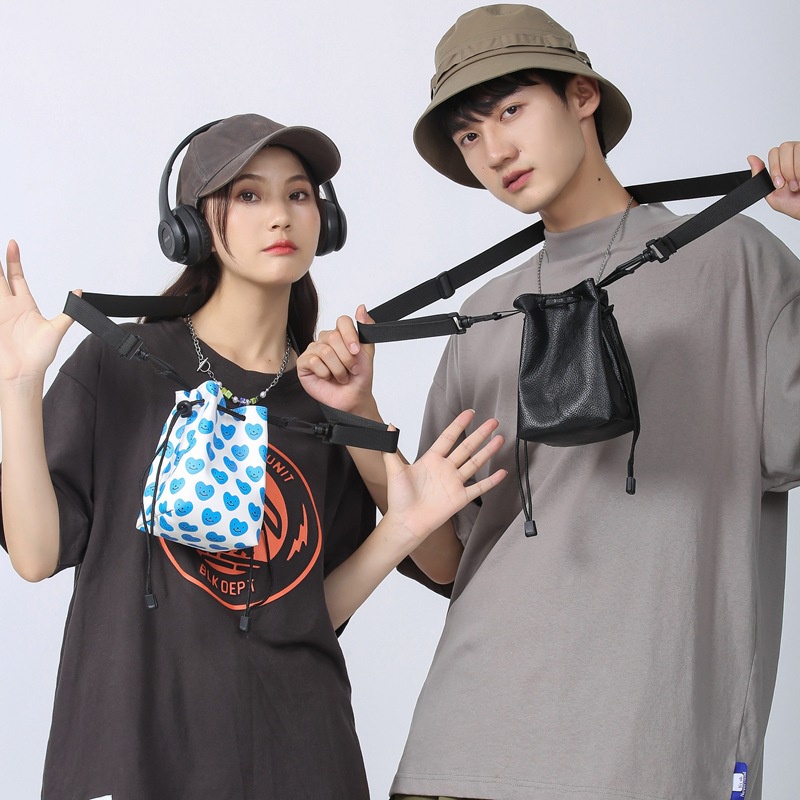 Túi Da Pu Đeo Chéo Mini Phong Cách Hàn Quốc Dành Cho Nam