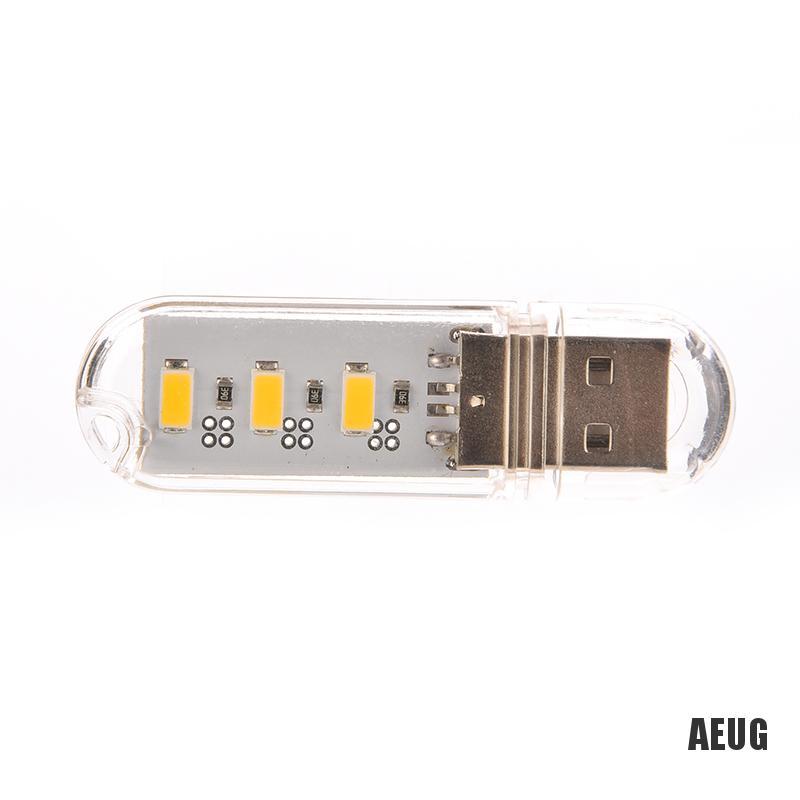 Móc khóa USB hình đèn LED 3 bóng tiện dụng