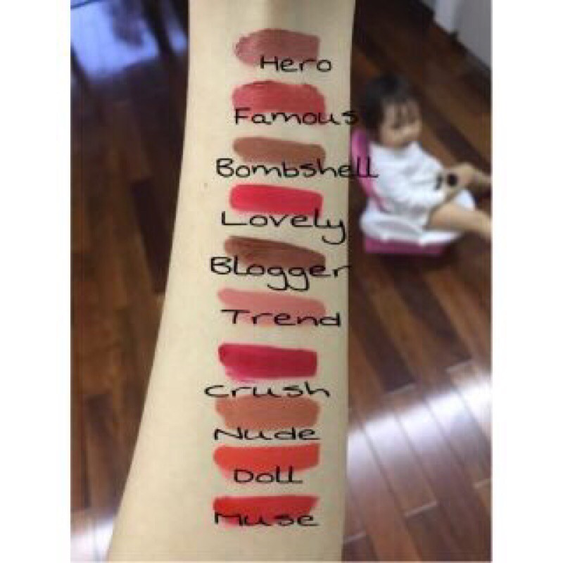 Son kem Lì AOA Wonder Matte Liquid Lipstick màu múe,famous