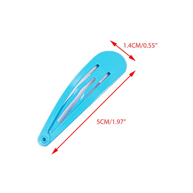 Set 20 Kẹp Tóc 5cm Màu Sắc Xinh Xắn Cho Bé Gái