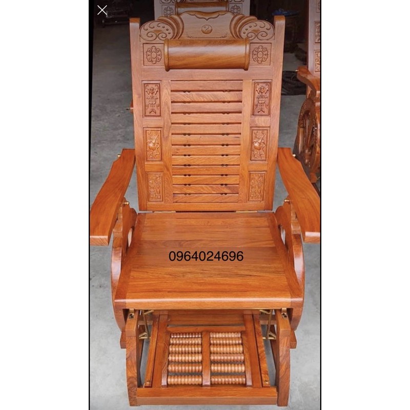 ghế đu đưa gỗ gõ, hương đá