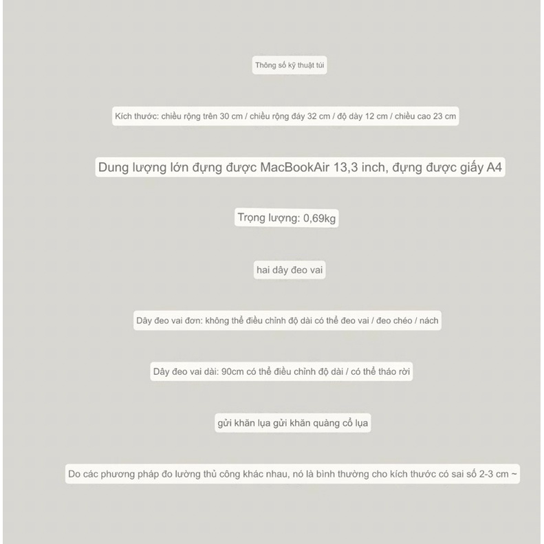 Túi xách đeo vai hàn quốc kèm khăn