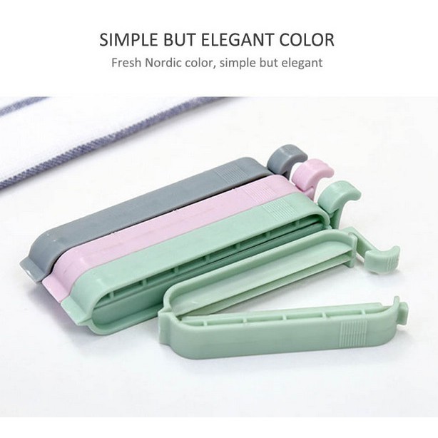 Set 12 Kẹp Túi Thực Phẩm Bằng Nhựa Tiện Lợi