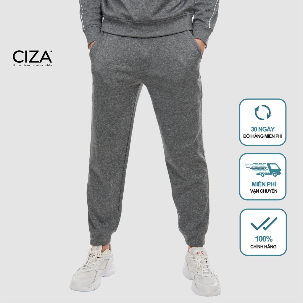 Quần nỉ nam jogger CIZA thể thao giữ nhiệt mùa đông phong cách trẻ trung size S M L XL QGDR07