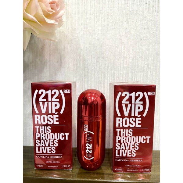 Nước hoa Nữ Carolina Herrera 212 VIP Red Rose This Product Saves Lives EDP 80ML