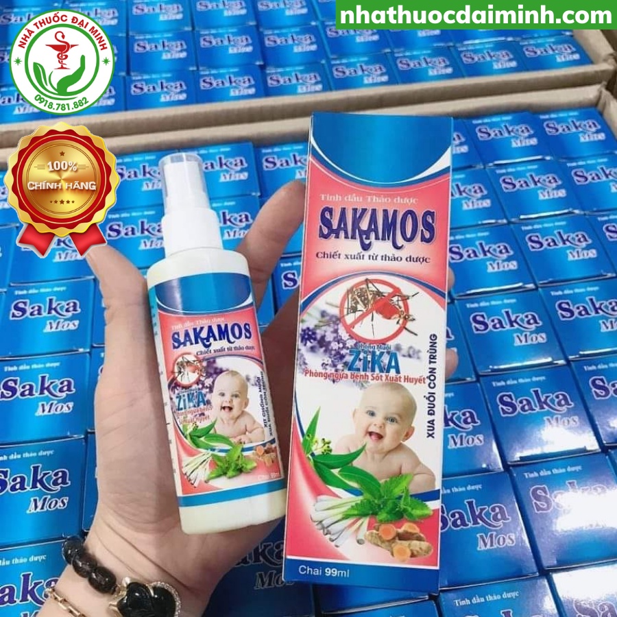 Sakamos Xịt Chống Muỗi Thảo Dược 99ml