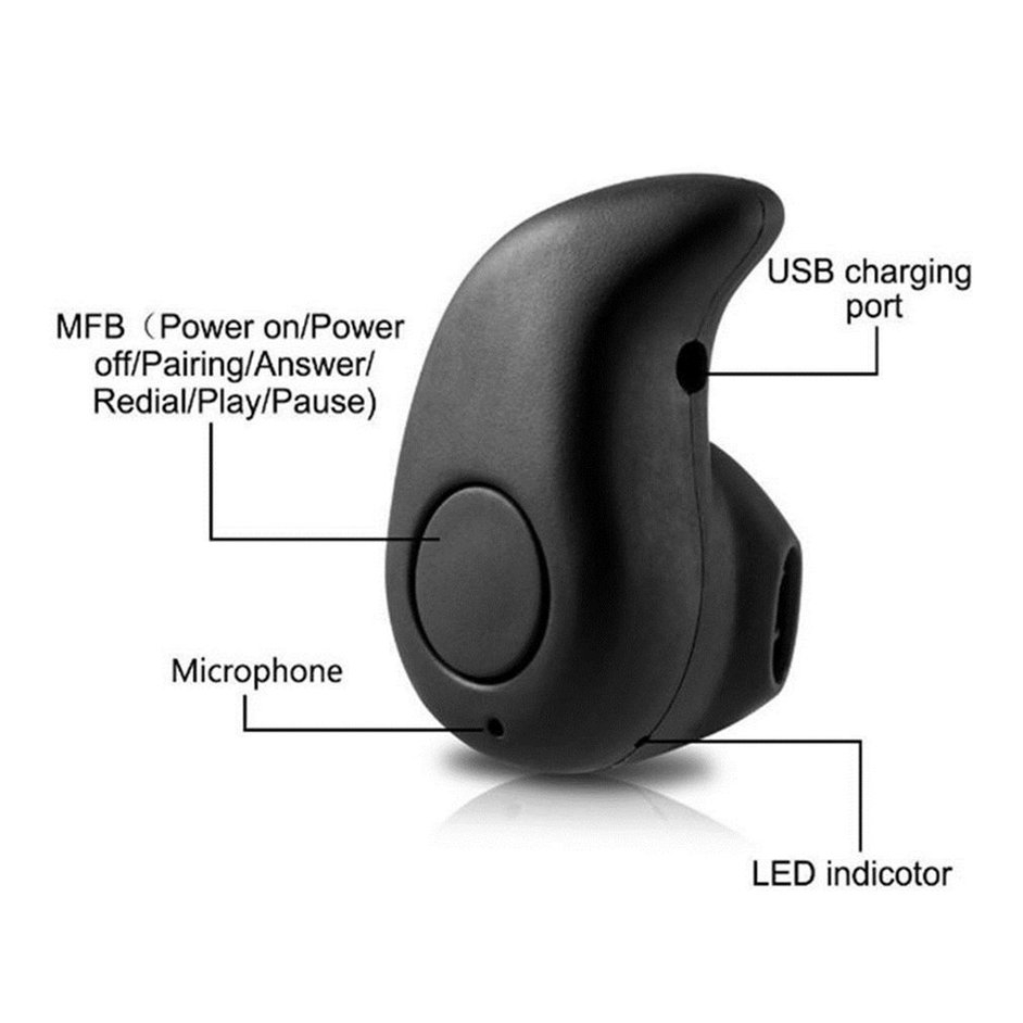 Tai Nghe Bluetooth S530 Nhét Tai V4.1 Ear-Pod Siêu Nhỏ Có Nghe Nhạc