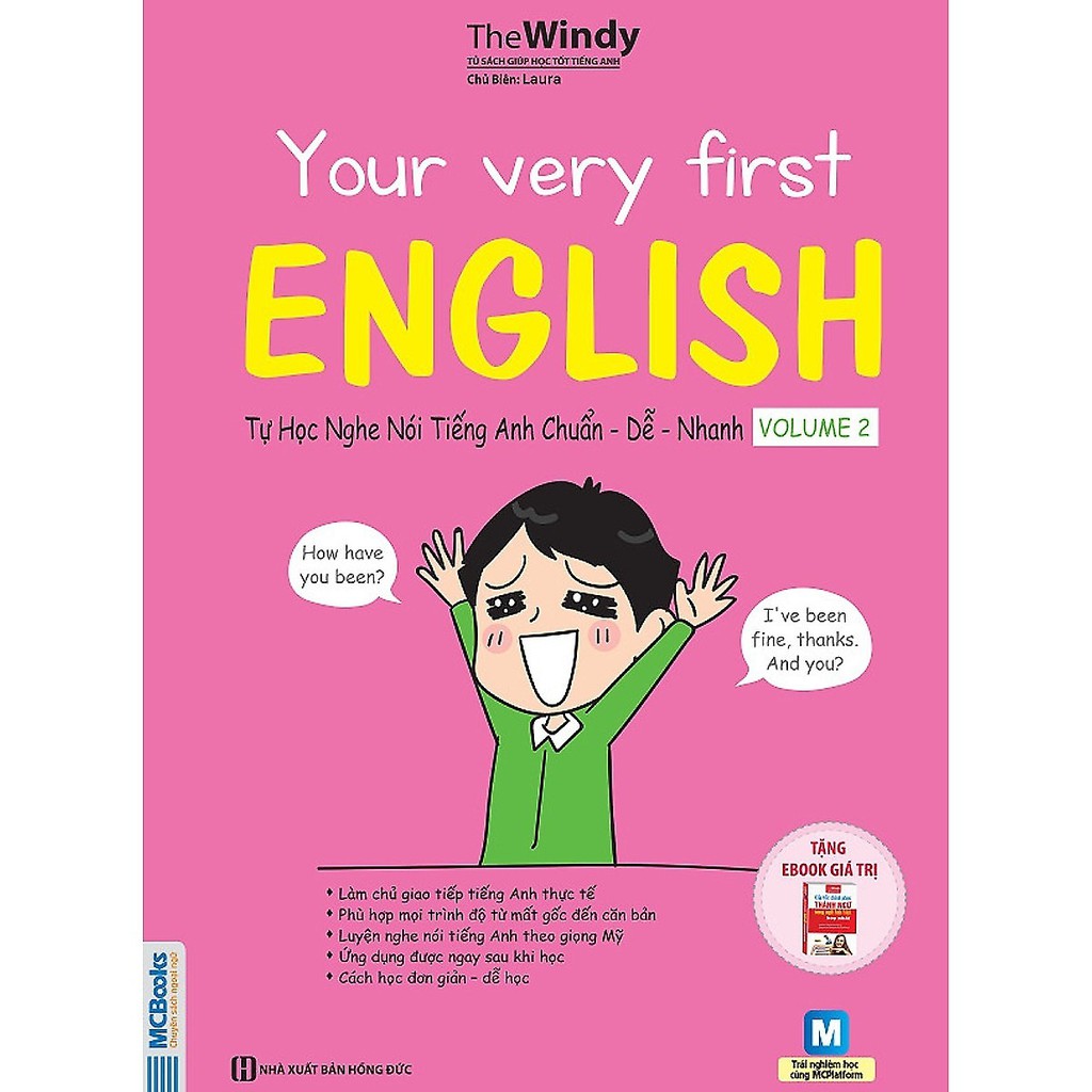 Sách - Your Very First English - Tự Học Nghe Nói Tiếng Anh Chuẩn Dễ Nhanh VOLUME 2 Tặng Video Hách Não