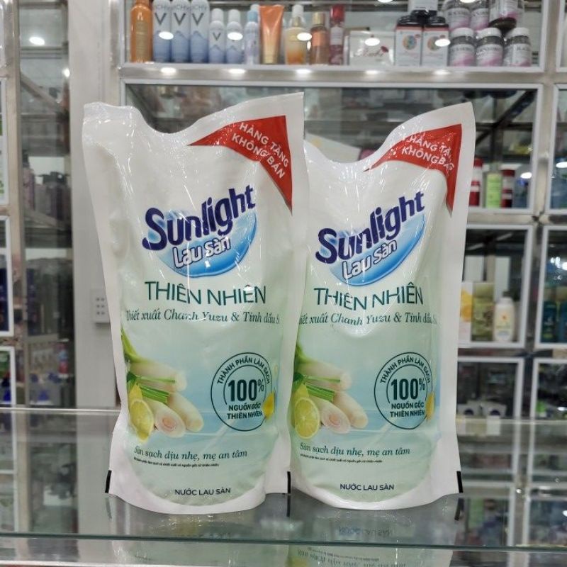Nước Lau Sàn Sunlight Thiên Nhiên Chanh Yuzu &amp; Tinh Dầu Xả 700g