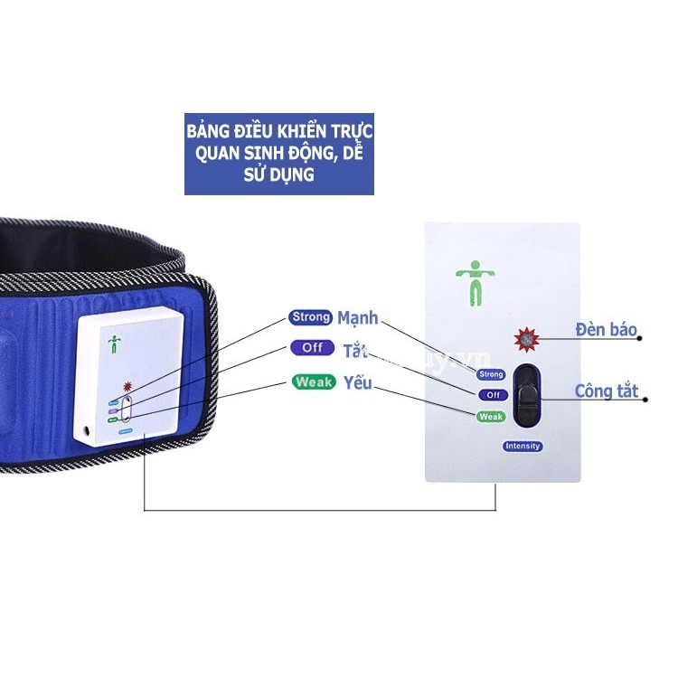 XẢ KHO - BÁN RẺ - Đai massage bụng không dây pin sạc X5 HL-602 - OTHUODS01