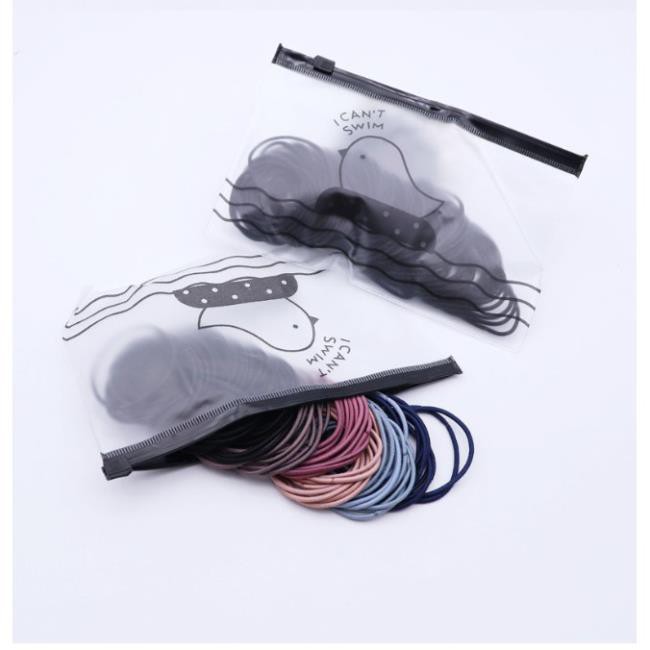 Combo 100 Dây Buộc Tóc Nữ Nhiều Màu