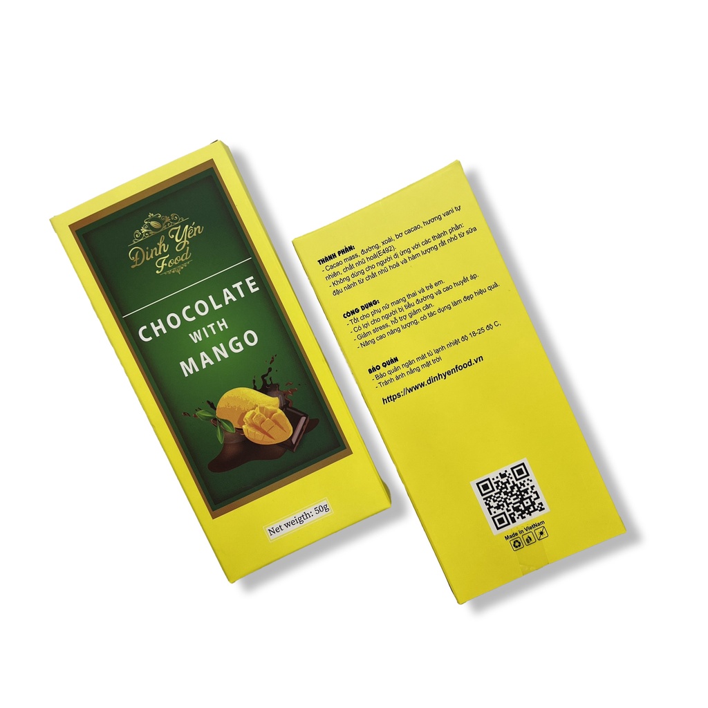 Socola Mix Xoài sấy DinhYen 50g đồ ăn vặt siêu ngon giá rẻ