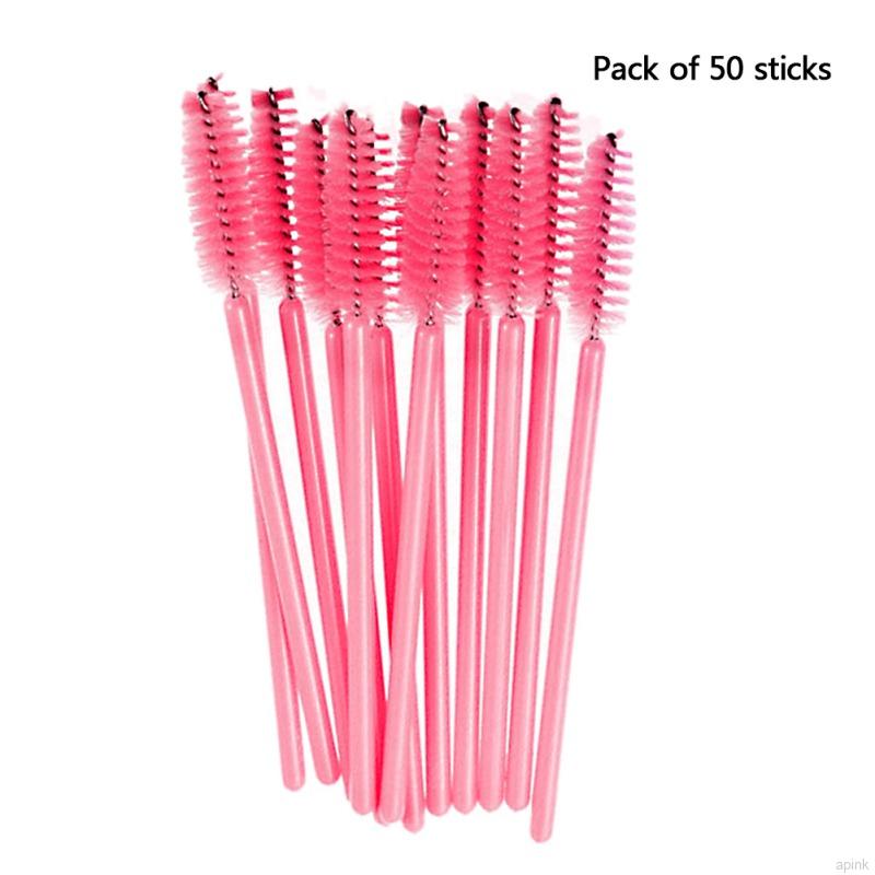 [Hàng mới về] 50 Cọ chuốt mi dùng một lần tiện dụng nhiều màu sắc