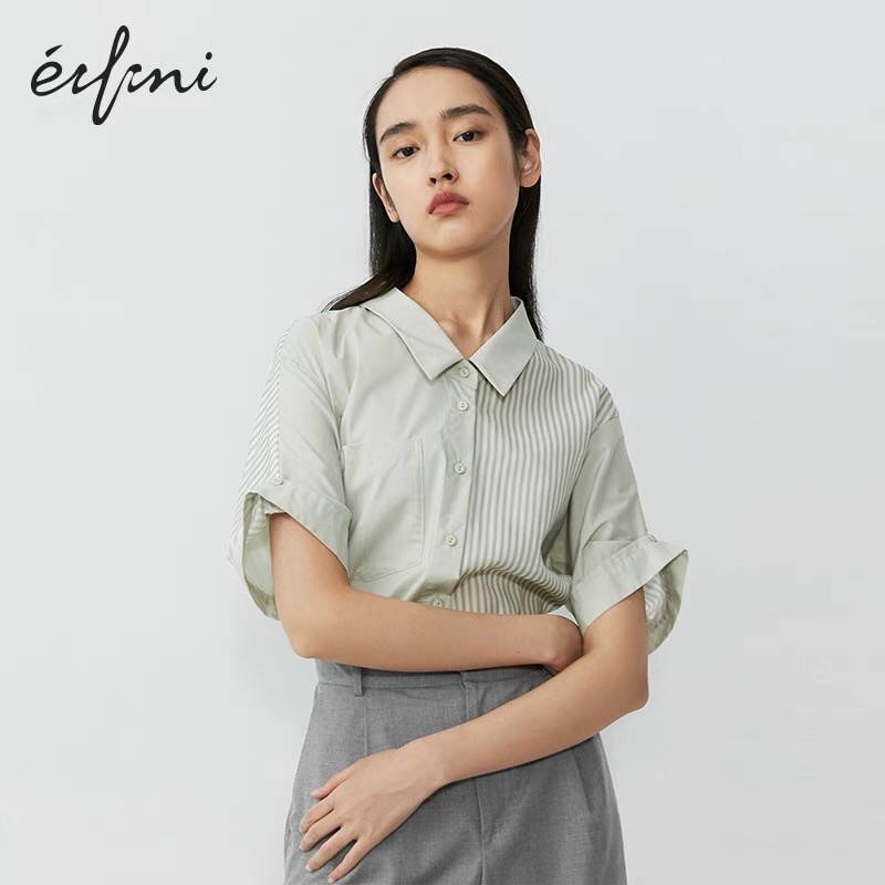 Áo sơ mi xanh Eifini