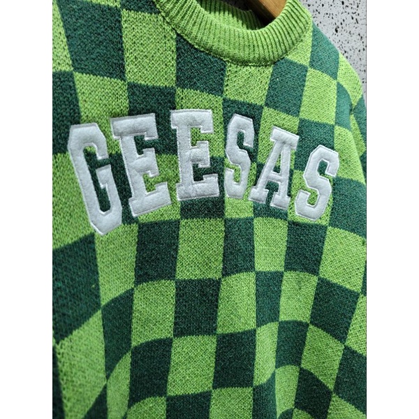 Áo len sweater caro xanh QCCC