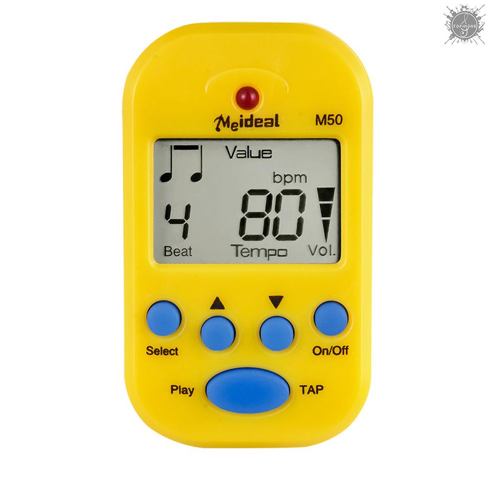 TP Professional Metronome M50 Digital LCD Clip-on Tuner Metronomfor Guitar Piano Mini Metronomo Musical Instrument Accessories