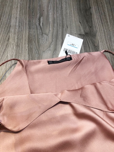 Áo 2 dây trơn lụa satin