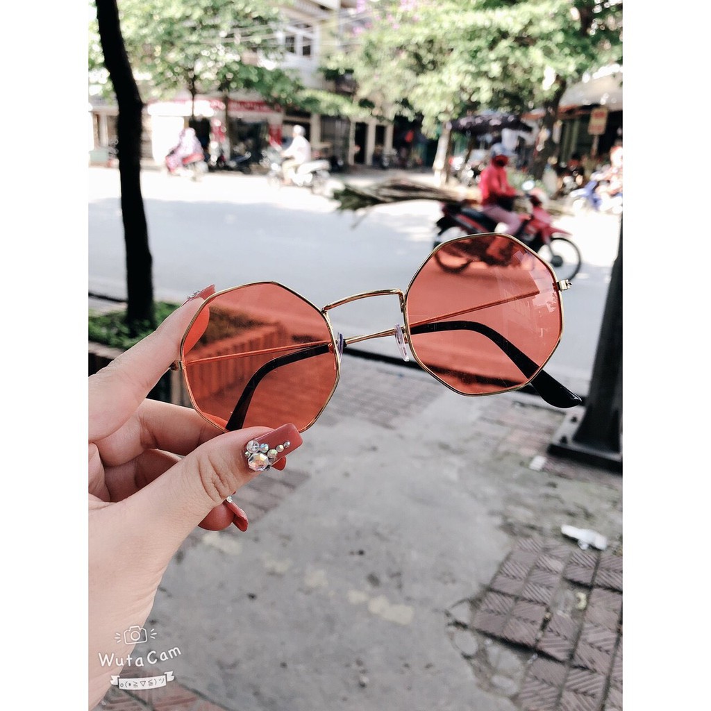 Kính tròn đa giác NOBITA phong cách ULZZANG đẹp độc lạ nhiều màu HOTTREND KI04