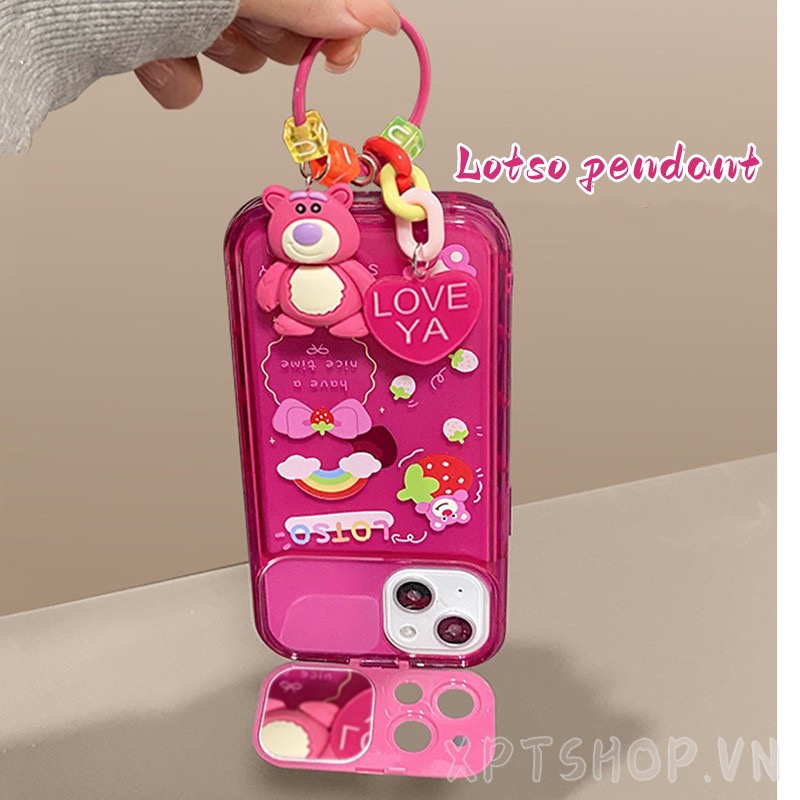 Ốp Điện Thoại Nắp Lật Mặt Gương In Hình Người Ngoài Hành Tinh Cho iPhone 14ProMax 14 Plus 13 12 11ProMax