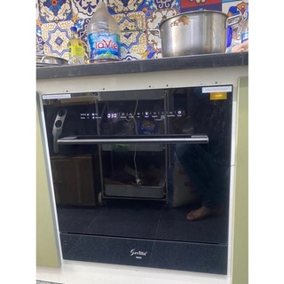 Model 2023 - máy rửa bát sevilla sv-r08 - khử khuẩn uv - sấy khí ptc - bh 5 năm - tặng viên rửa