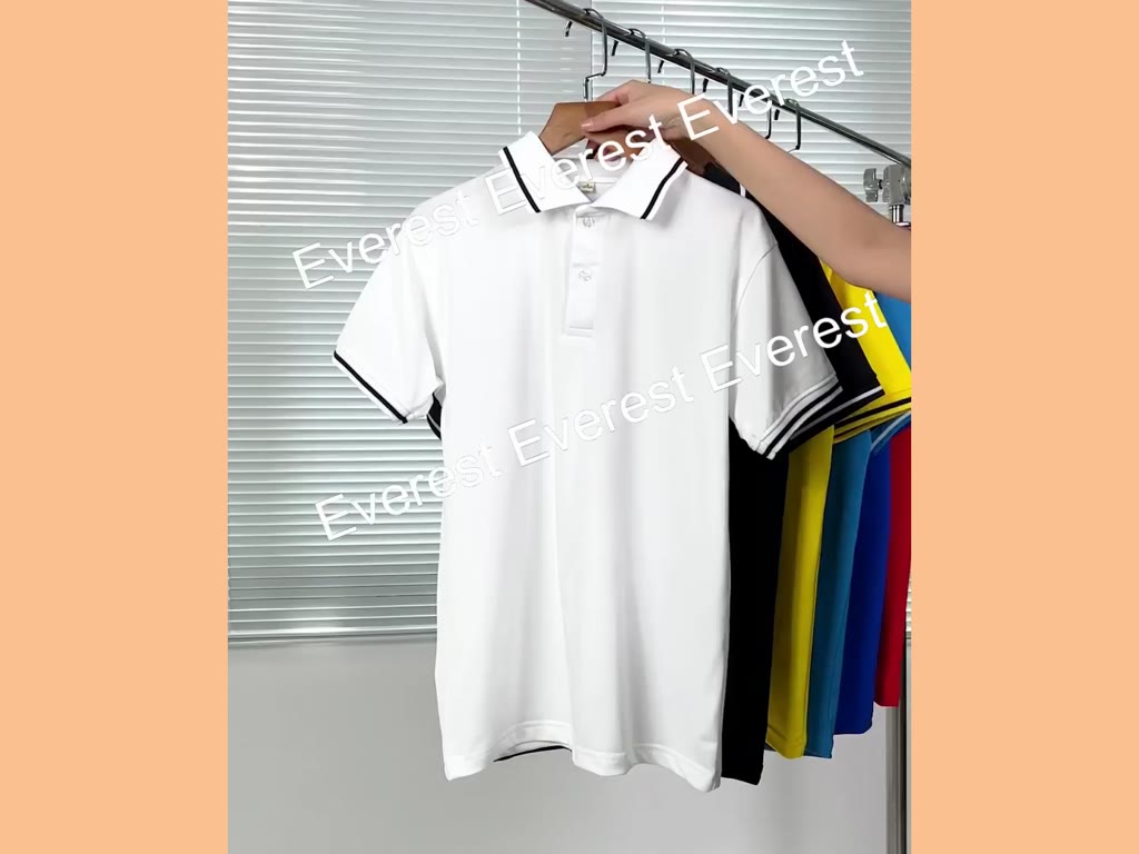 [Mã TOPMAY giảm đến 25k đơn 150k] Áo thun polo nam vải cá sấu phối sọc viền tay cổ Everest | BigBuy360 - bigbuy360.vn