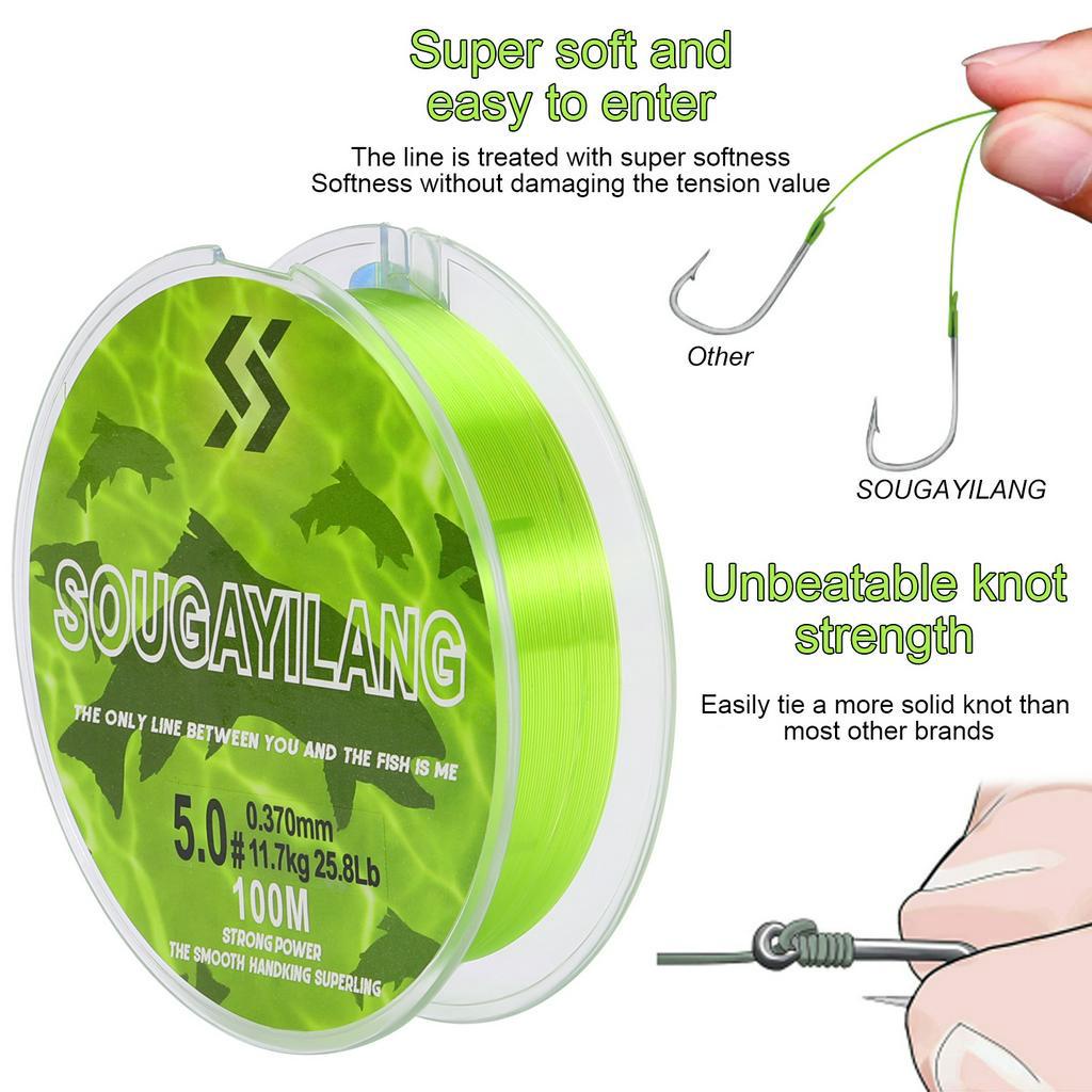 Cuộn dây câu cá SOUGAYILANG 100m 10.3-25.8lb chuyên dụng