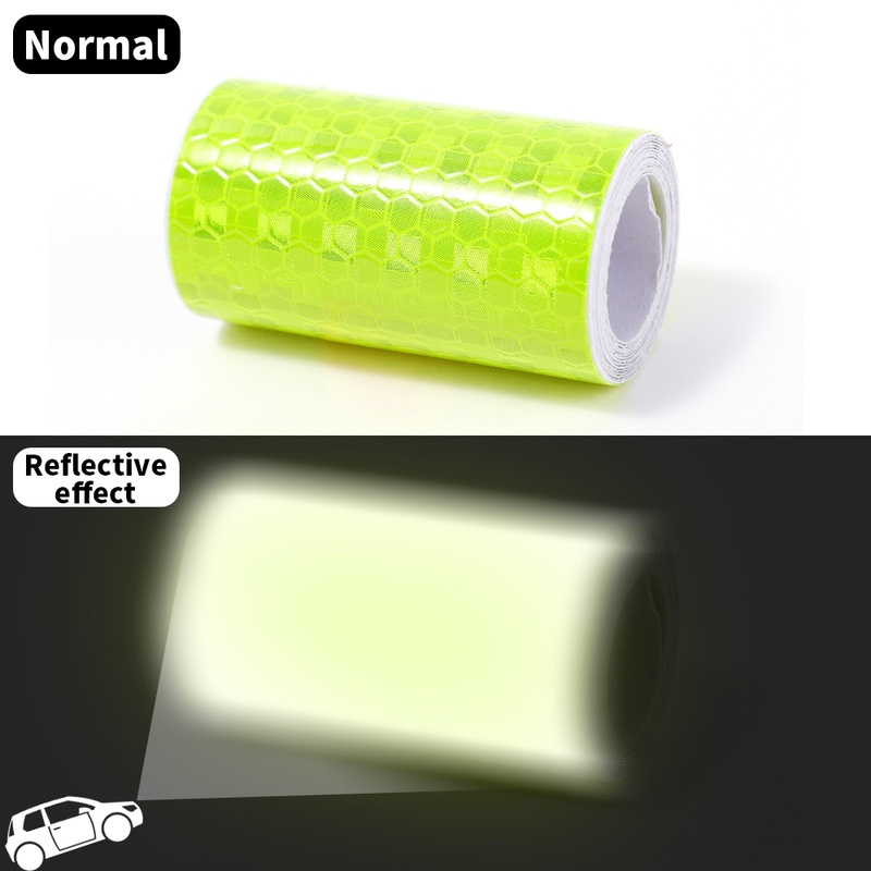 Cuộn Băng Keo Phản Quang 3D Hai Mặt 5 * 100cm Cảnh Báo An Toàn Thông Dụng Cho Xe Hơi / Xe Máy